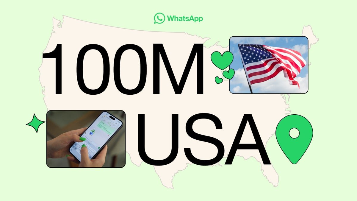 Meta revela que WhatsApp alcanza los 100 millones de usuarios mensuales en los EE. UU.